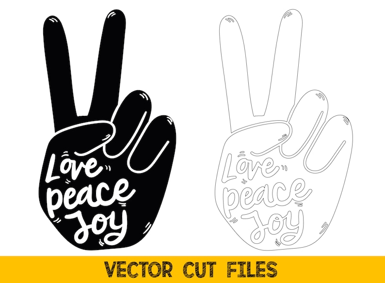 Hand Peace Sign Svg Files For Cricut Creativity And Fun Digital