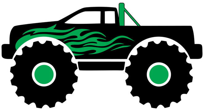 Free Monster Truck Svg Truck Silhouettes Svg Monstertrucksvg