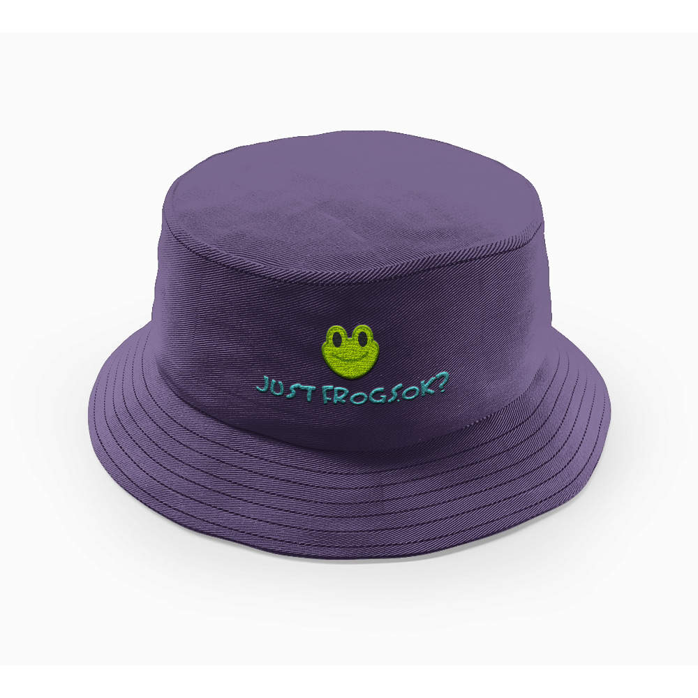 MENS PURPLE HEMPSTEAD EMBROIDERED BUCKET HAT