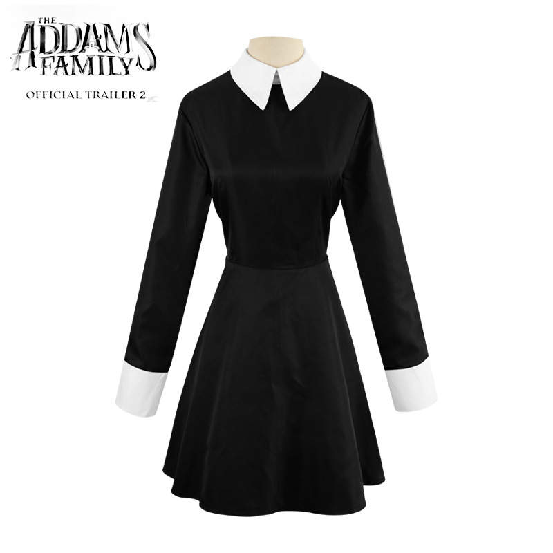 Kids Addams Family Wednesday Addams Costume