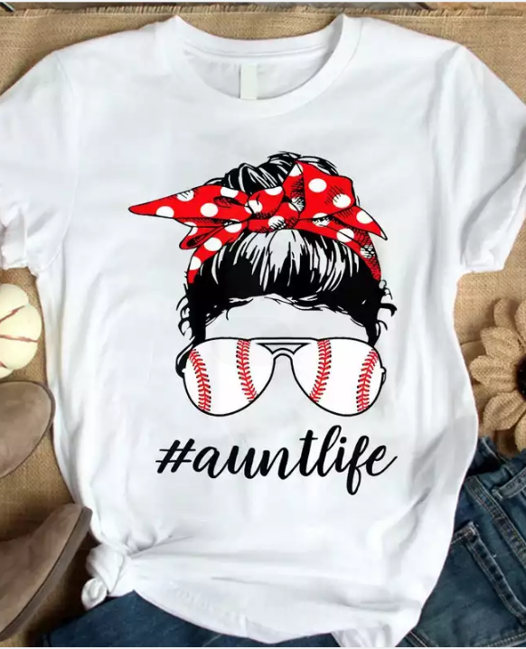 Baseball Aunt Shirt
