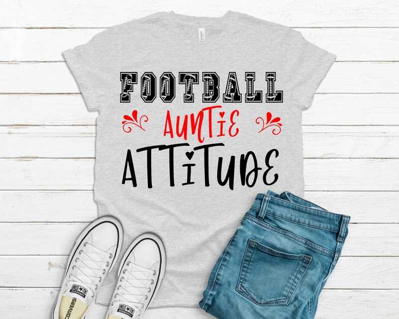 Football Aunt Shirts, Football Auntie Attitude Shirt#1