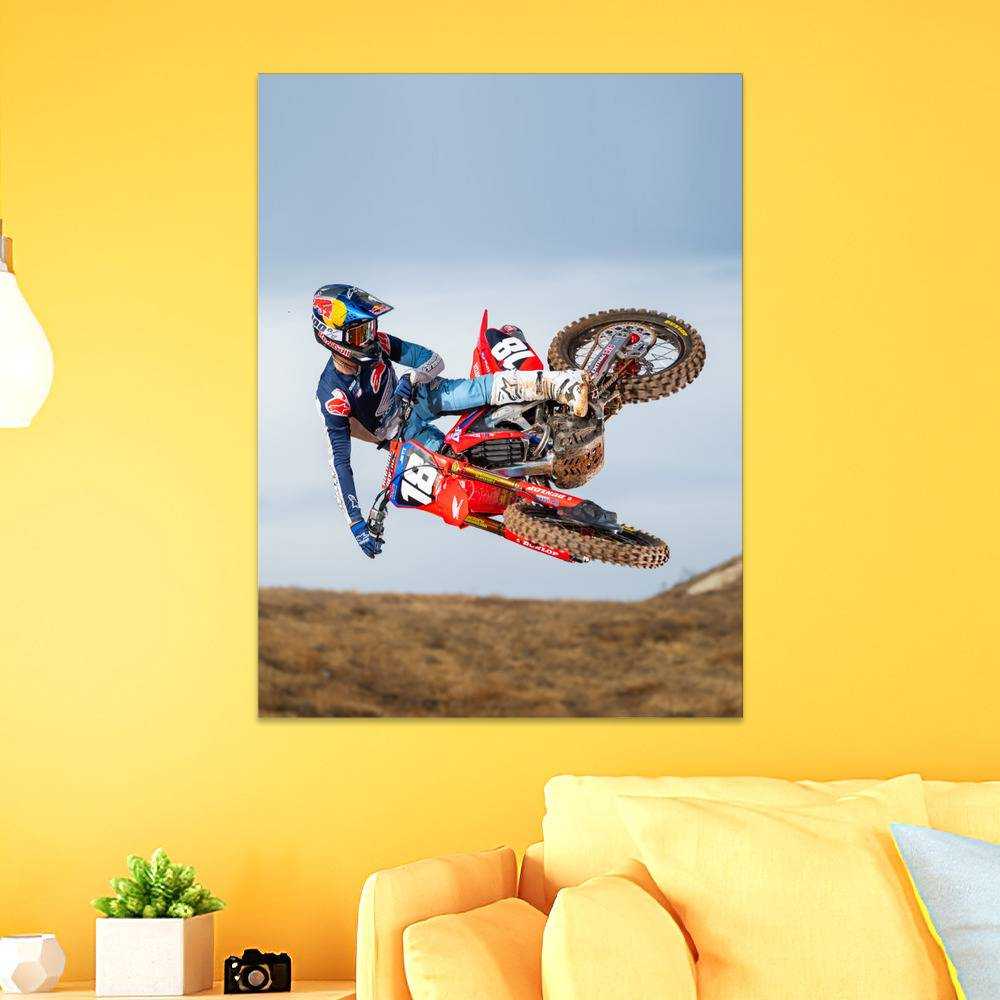 Jett Lawrence Merch Poster Art Wall Poster Sticky Poster Gift for Fans Dirt Bike 250 Poster