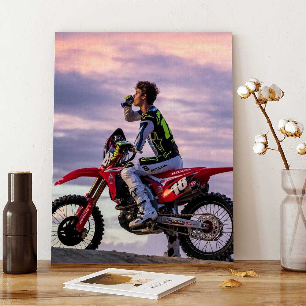 Jett Lawrence Canvas Classic Celebrity Canvas Jettson 18 by Jett Lawrence Canvas