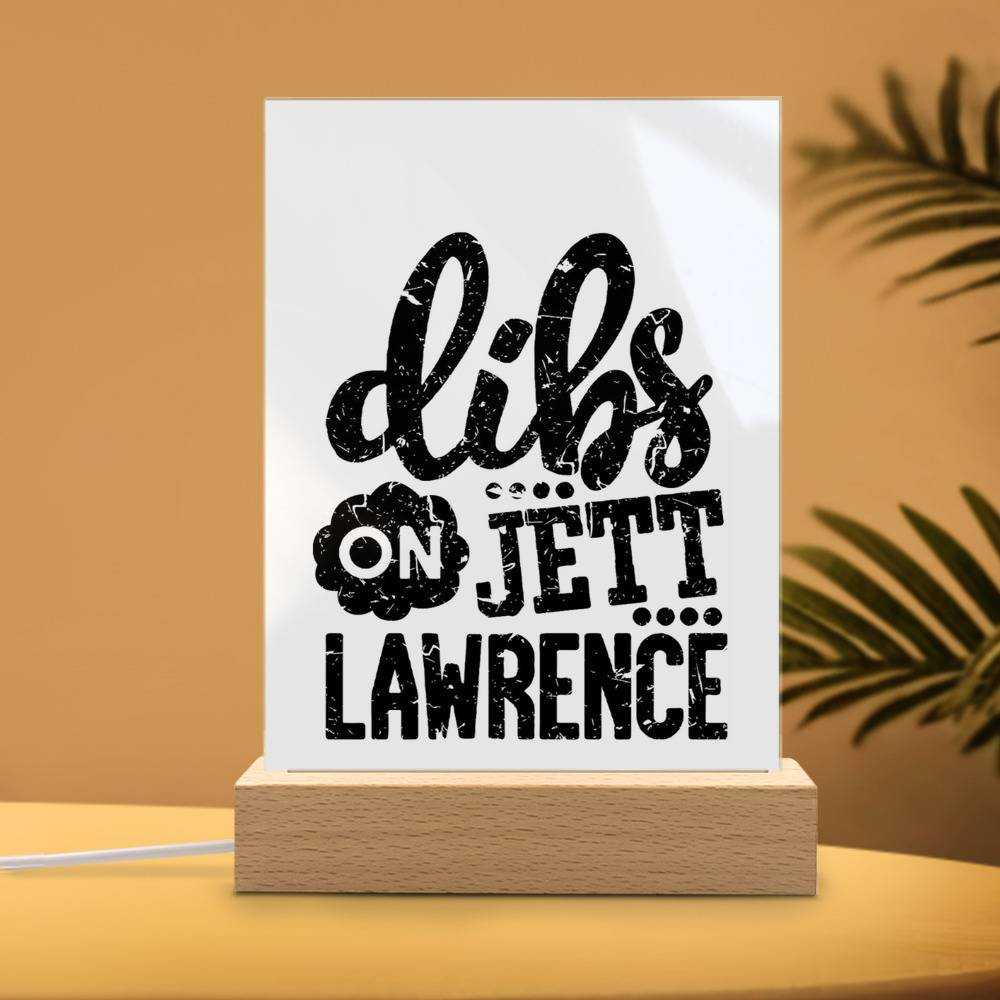 Jett Lawrence Lamp Classic Celebrity Night Light Drawing by Jett Lawrence Lamp with Wooden Base