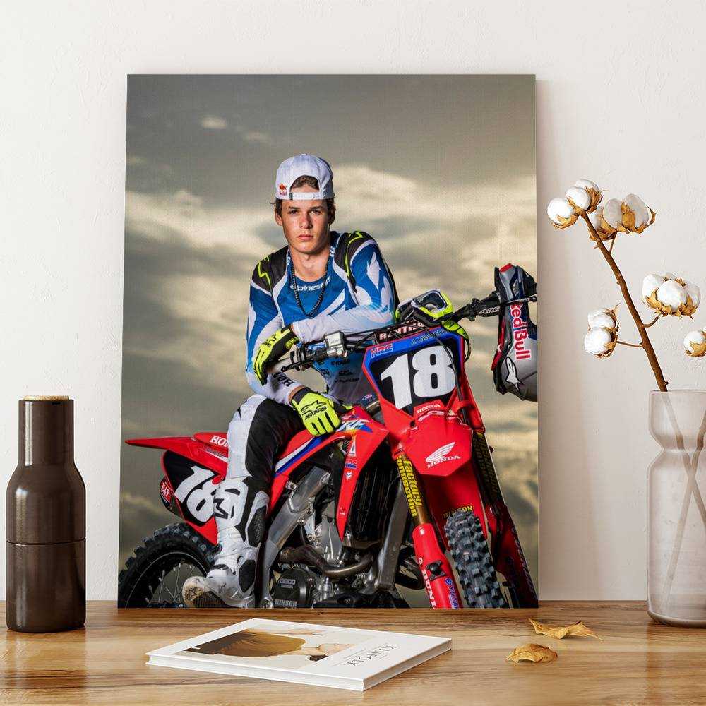 Jett Lawrence Canvas Classic Celebrity Canvas Motocross by Jett Lawrence Canvas