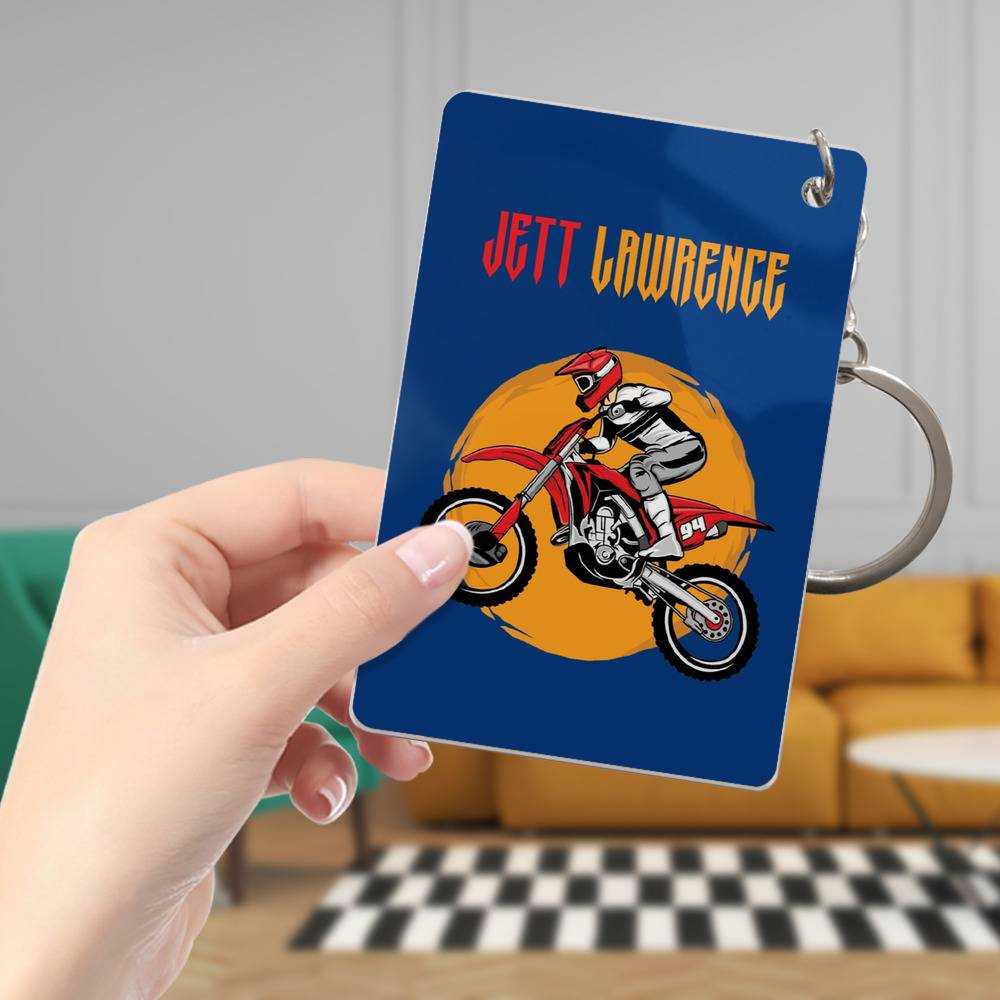 Jett Lawrence Keychain Classic Celebrity Keychain Logo by Jett Lawrence Keychain