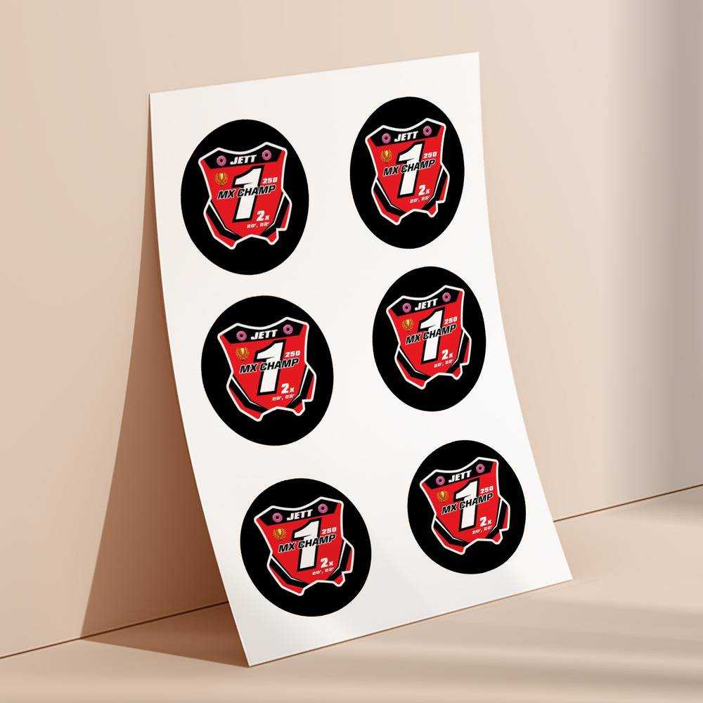 Jett Lawrence round stickers decorative stickers gift for fans Championship