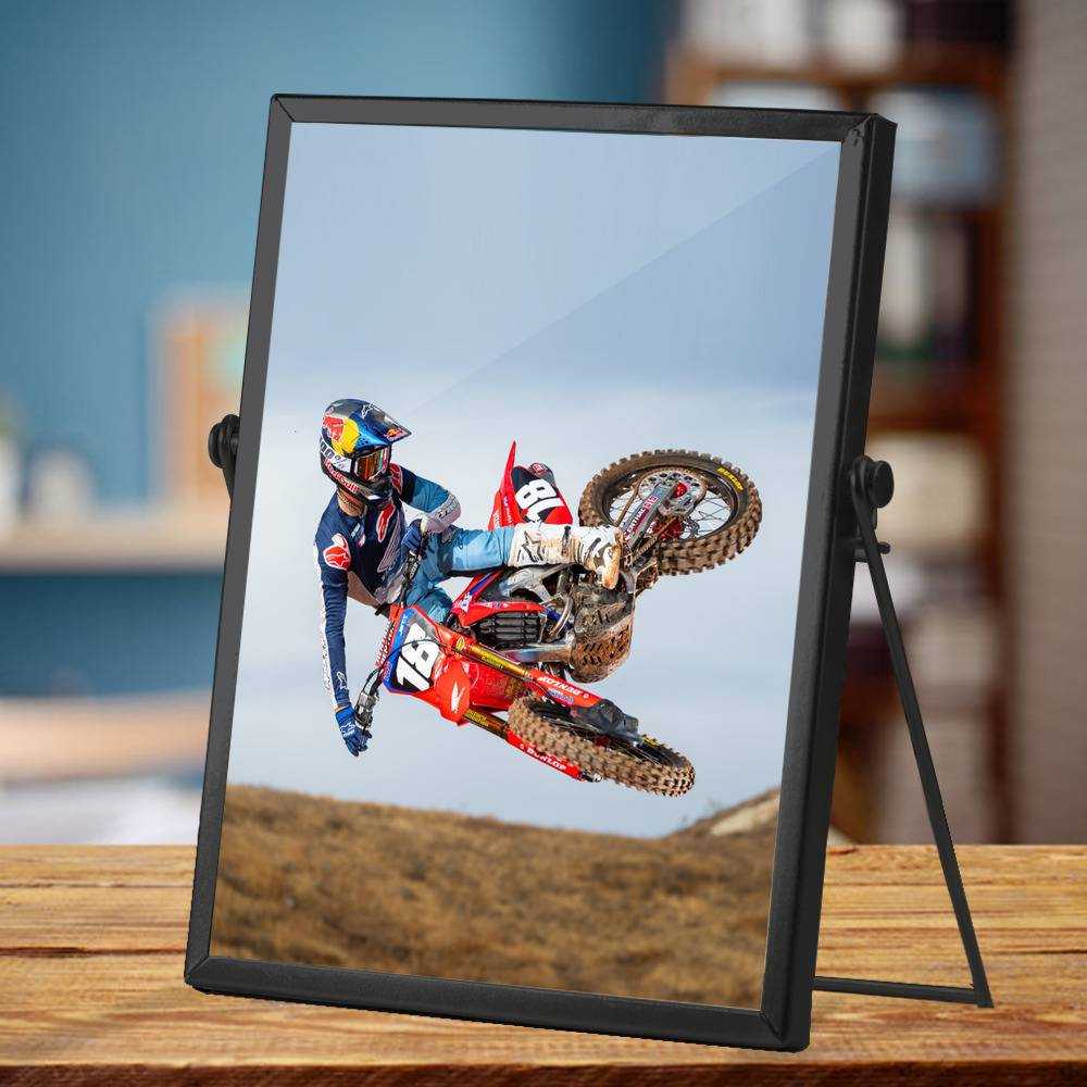 Jett Lawrence Plaque Classic Celebrity Plaque Dirt Bike 250 by Jett Lawrence Plaque with Black Frame