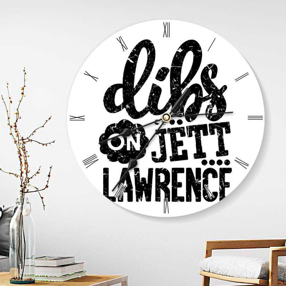 Jett Lawrence Round Wall Clock Home Decor Wall Clock Gifts for Jett Lawrence Fans Drawing Wall Clock