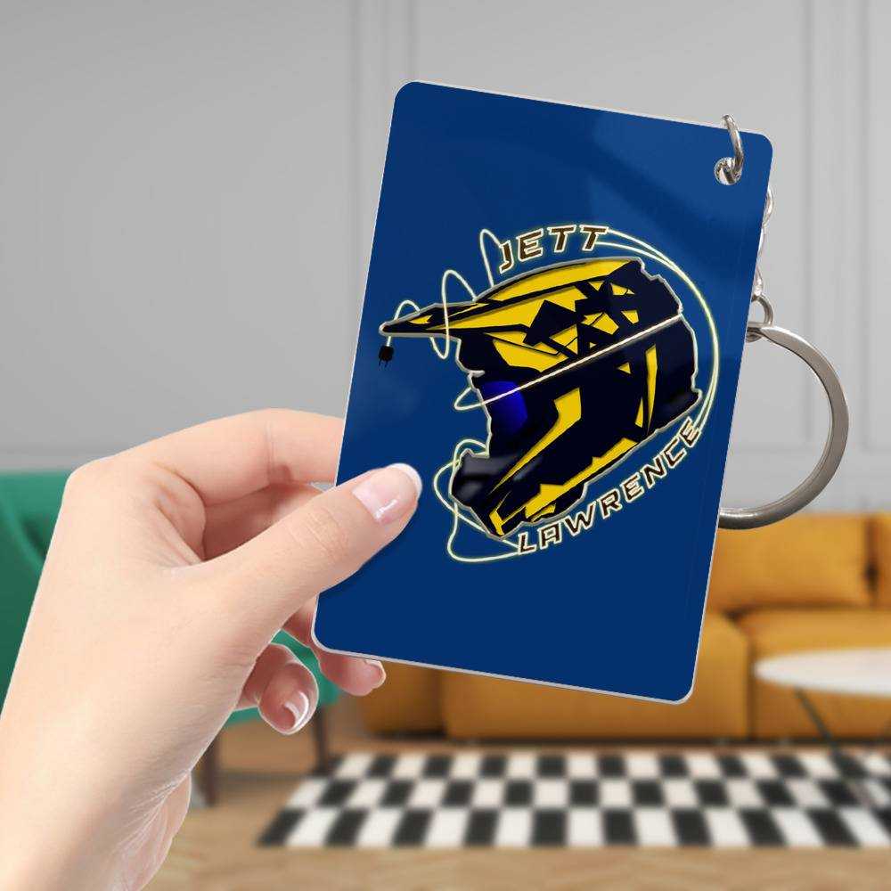 Jett Lawrence Keychain Classic Celebrity Keychain Helmet by Jett Lawrence Keychain