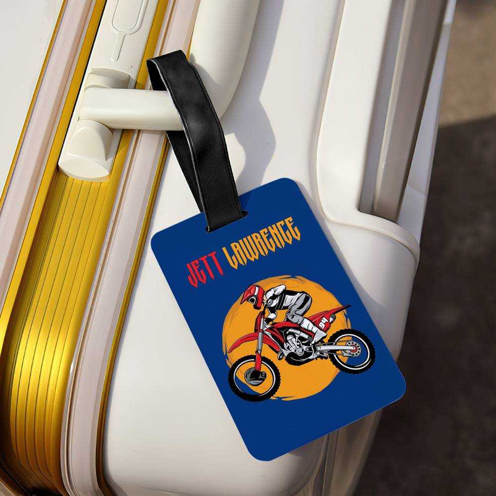 Jett Lawrence Luggage Tag Classic Celebrity Luggage Tag Logo by Jett Lawrence Luggage Tag