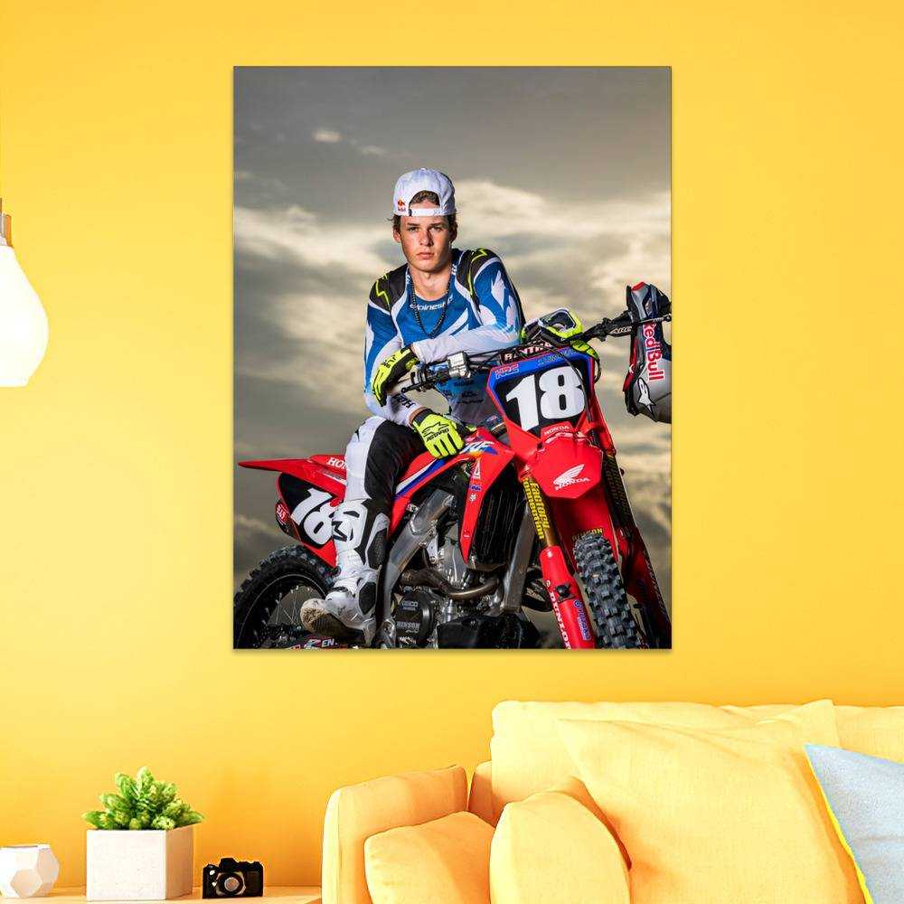 Jett Lawrence Merch Poster Art Wall Poster Sticky Poster Gift for Fans Motocross Poster