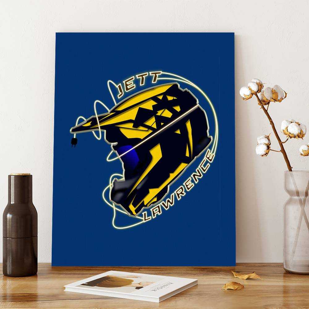 Jett Lawrence Canvas Classic Celebrity Canvas Helmet by Jett Lawrence Canvas