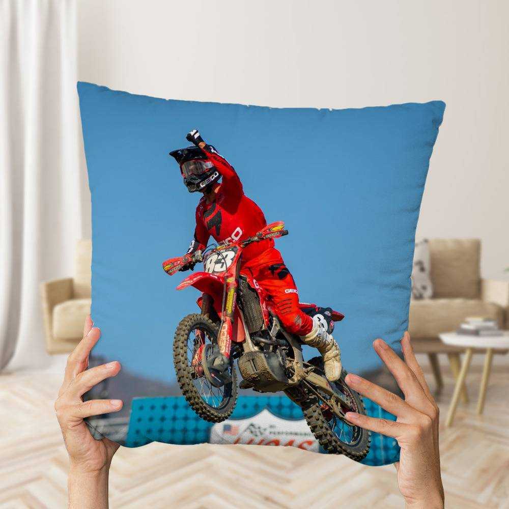 Jett Lawrence Pillow Classic Celebrity Pillow Salutes for His First AMA Pro Motocross Victory Pillow