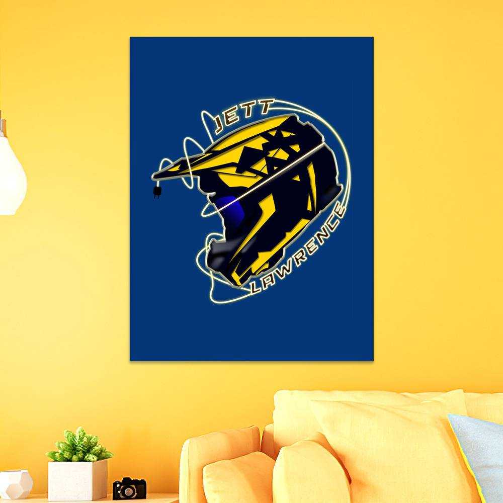 Jett Lawrence Merch Poster Art Wall Poster Sticky Poster Gift for Fans Helmet Poster