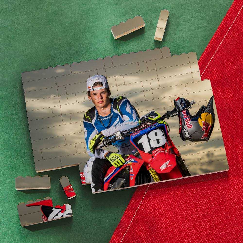 Jett Lawrence Merch Building Blocks Gift for Fans Motocross Building Blocks