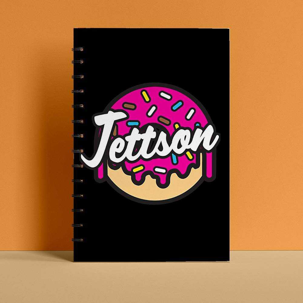 Jett Lawrence Spiral Bound Notebook Journal Diary Gift for Fans Donut Notebook