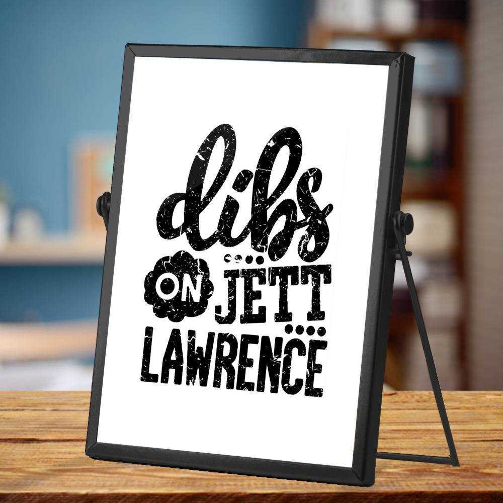 Jett Lawrence Plaque Classic Celebrity Plaque Drawing by Jett Lawrence Plaque with Black Frame