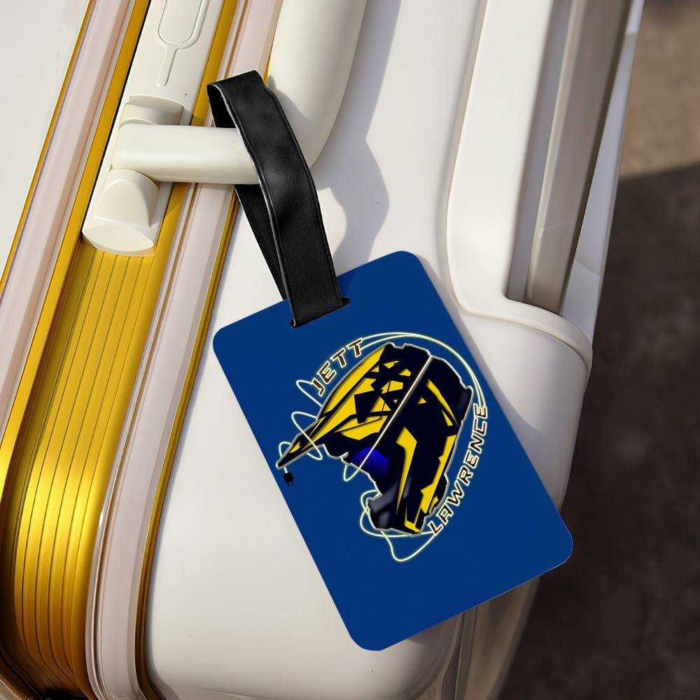 Jett Lawrence Luggage Tag Classic Celebrity Luggage Tag Helmet by Jett Lawrence Luggage Tag