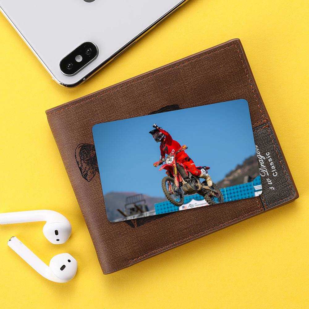 Jett Lawrence Wallet Insert Card Classic Celebrity Wallet Insert Card Salutes for His First AMA Pro Motocross Victory by Jett Lawrence Wallet Insert Card