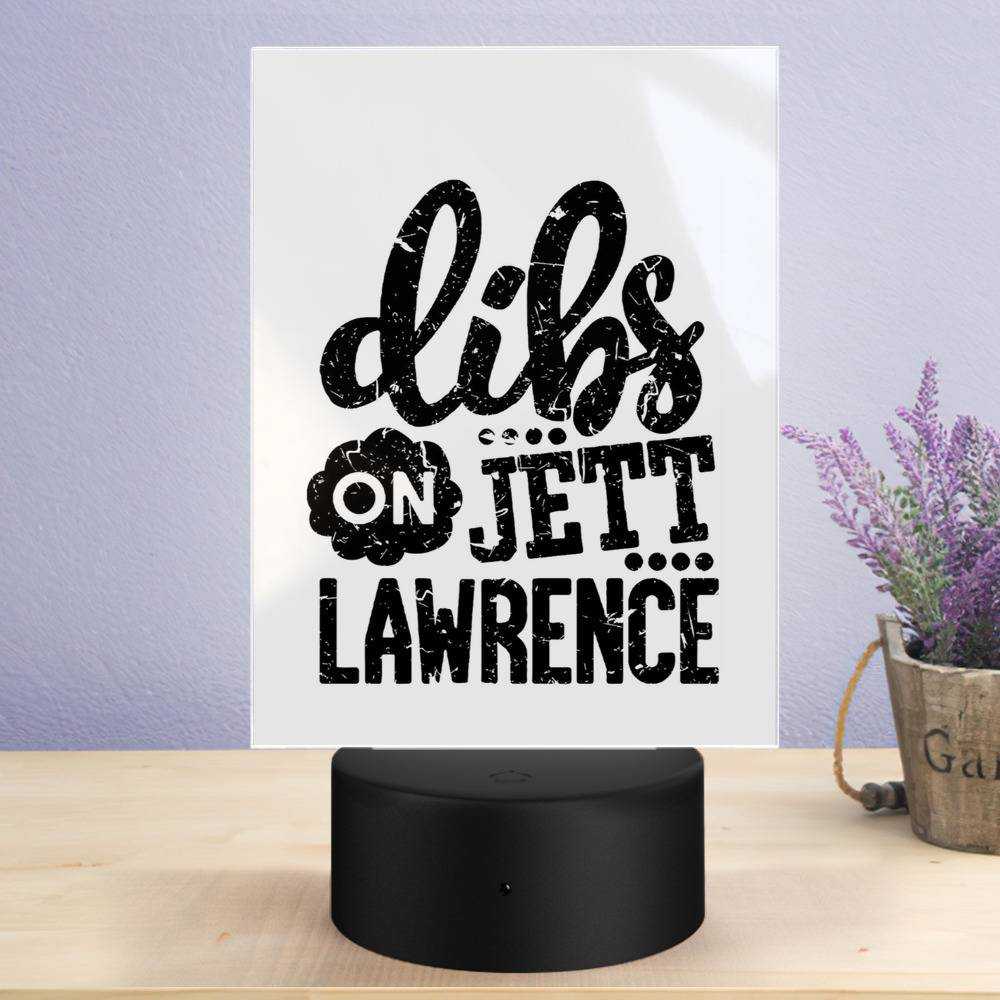 Jett Lawrence Lamp Classic Celebrity Night Light Drawing by Jett Lawrence Lamp with Plastic Base