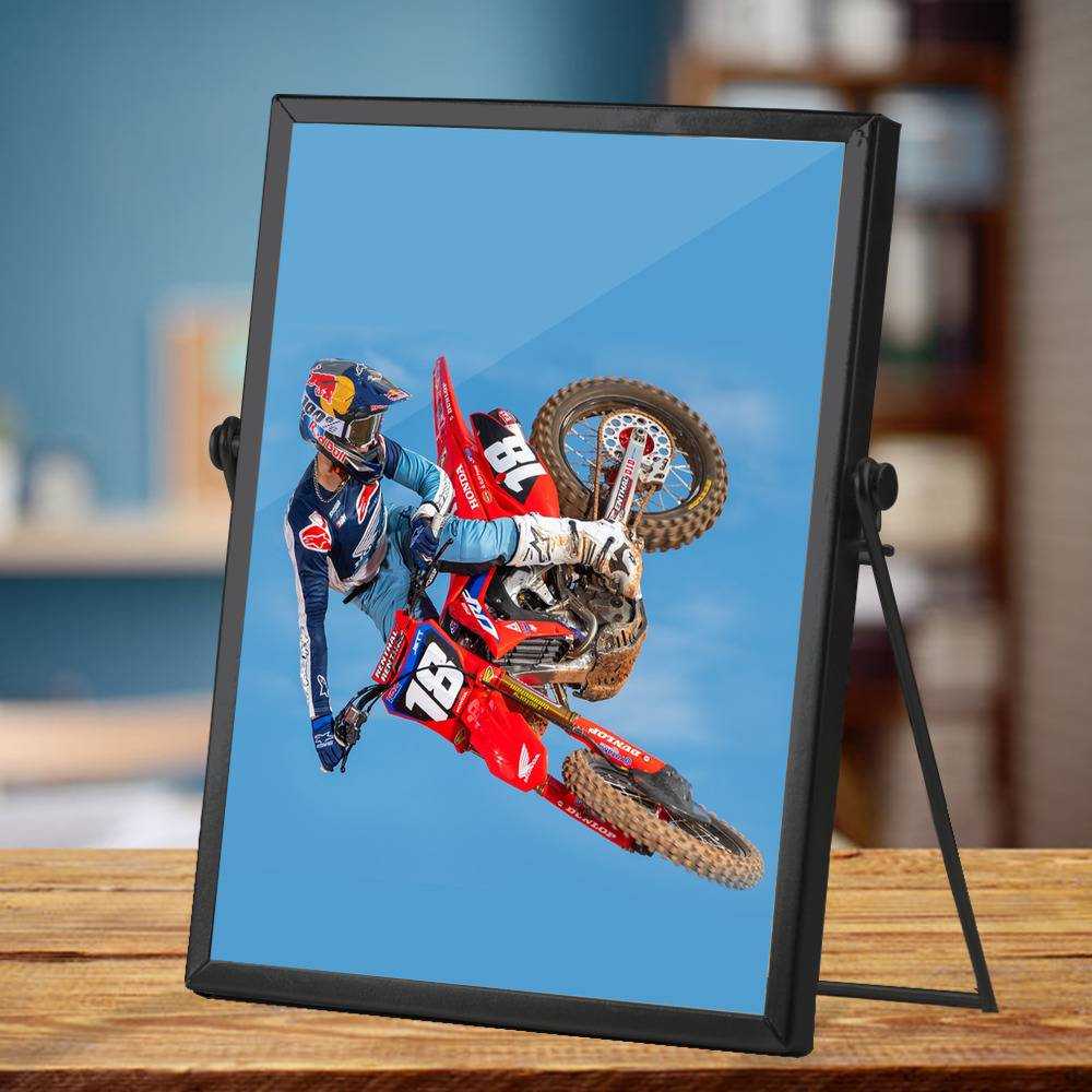 Jett Lawrence Plaque Classic Celebrity Plaque Monster Energy 250 by Jett Lawrence Plaque with Black Frame