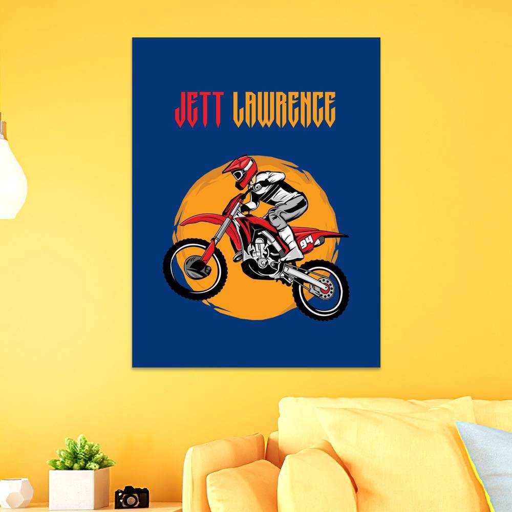 Jett Lawrence Merch Poster Art Wall Poster Sticky Poster Gift for Fans Logo Poster