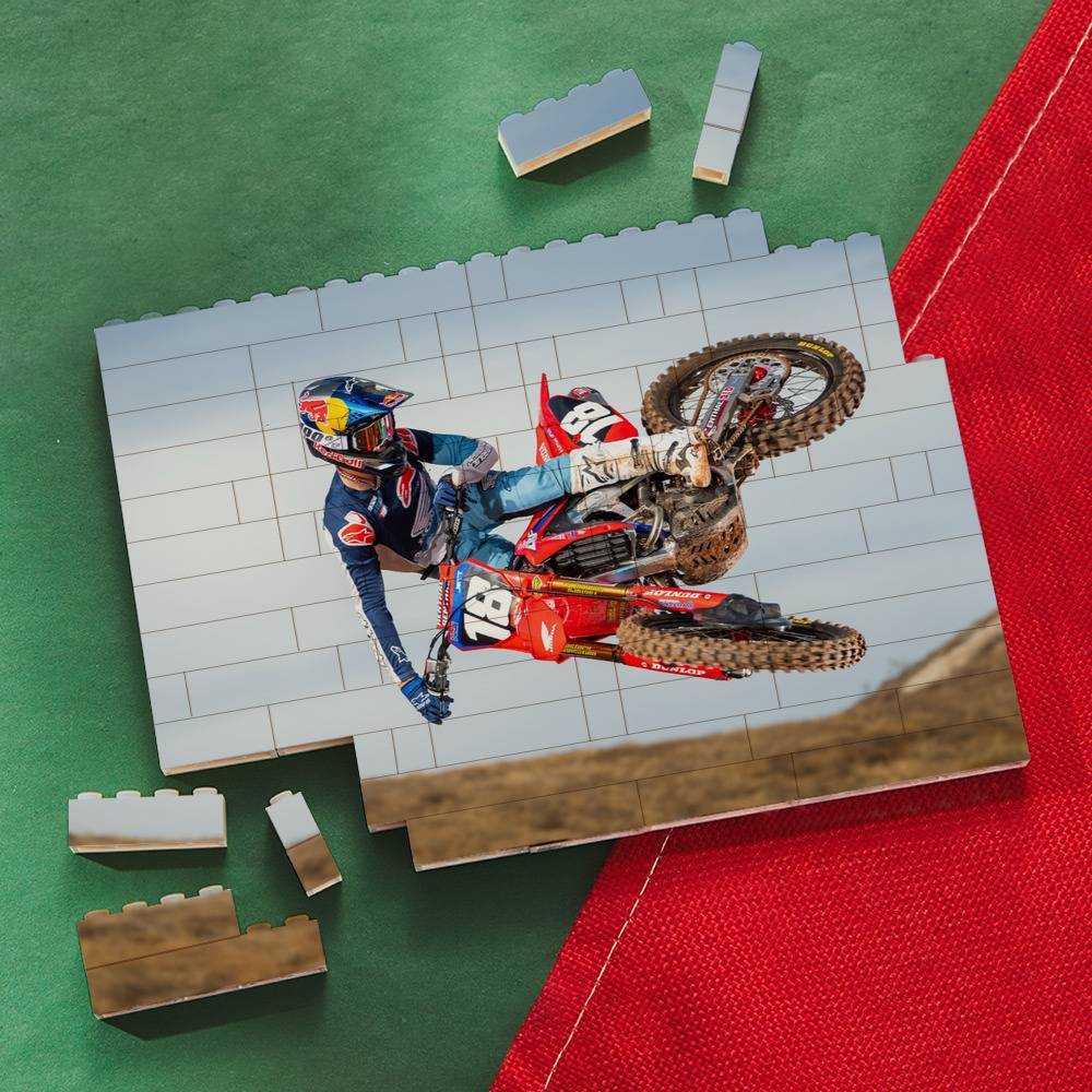 Jett Lawrence Merch Building Blocks Gift for Fans Dirt Bike 250 Building Blocks