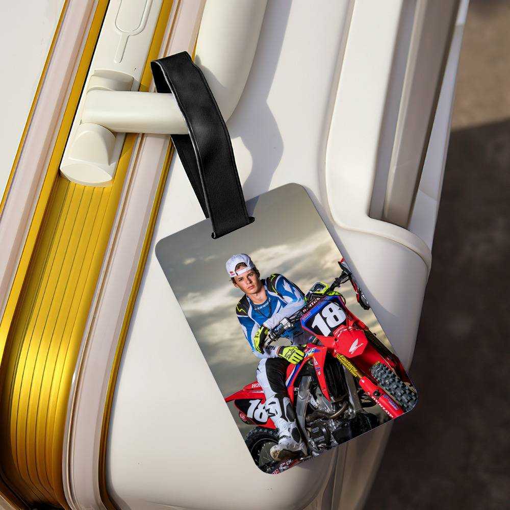 Jett Lawrence Luggage Tag Classic Celebrity Luggage Tag Motocross by Jett Lawrence Luggage Tag