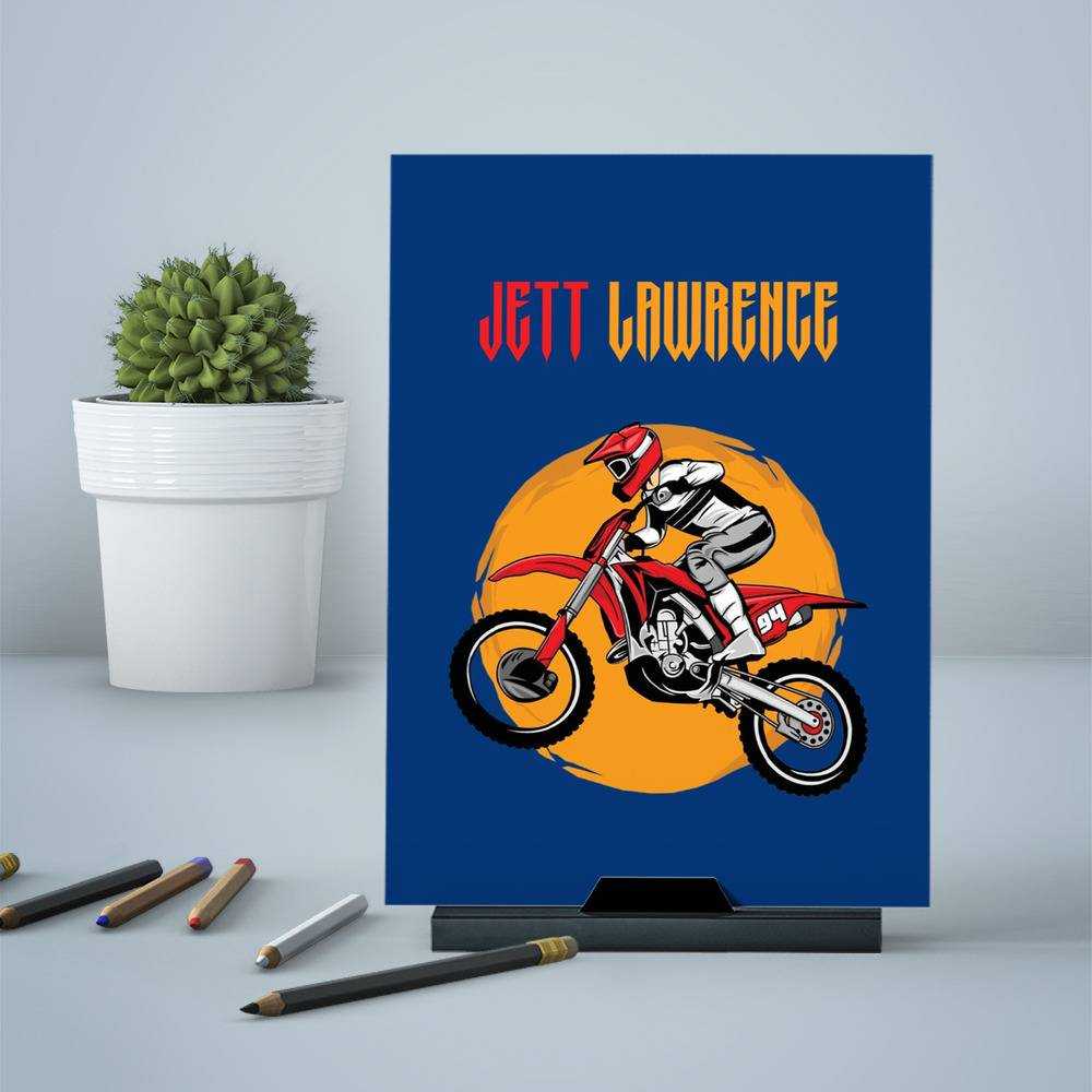 Jett Lawrence Greeting Card Classic Celebrity Greeting Card Logo by Jett Lawrence Greeting Card