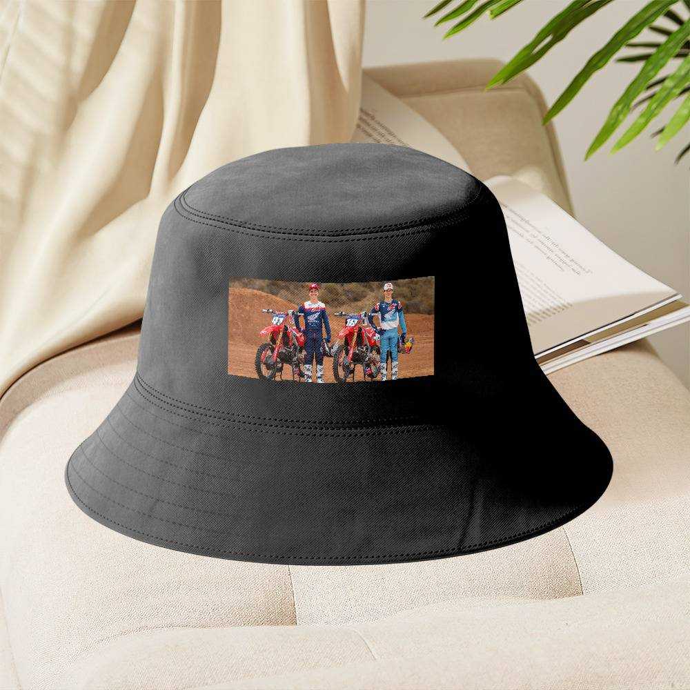 Jett Lawrence Bucket Hat Unisex Sun Hat Gifts for Jett Lawrence Fans Jett And Hunter Lawrence Fisherman Hat