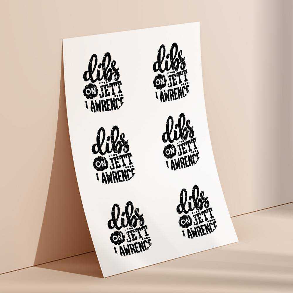 Jett Lawrence round stickers decorative stickers gift for fans Drawing
