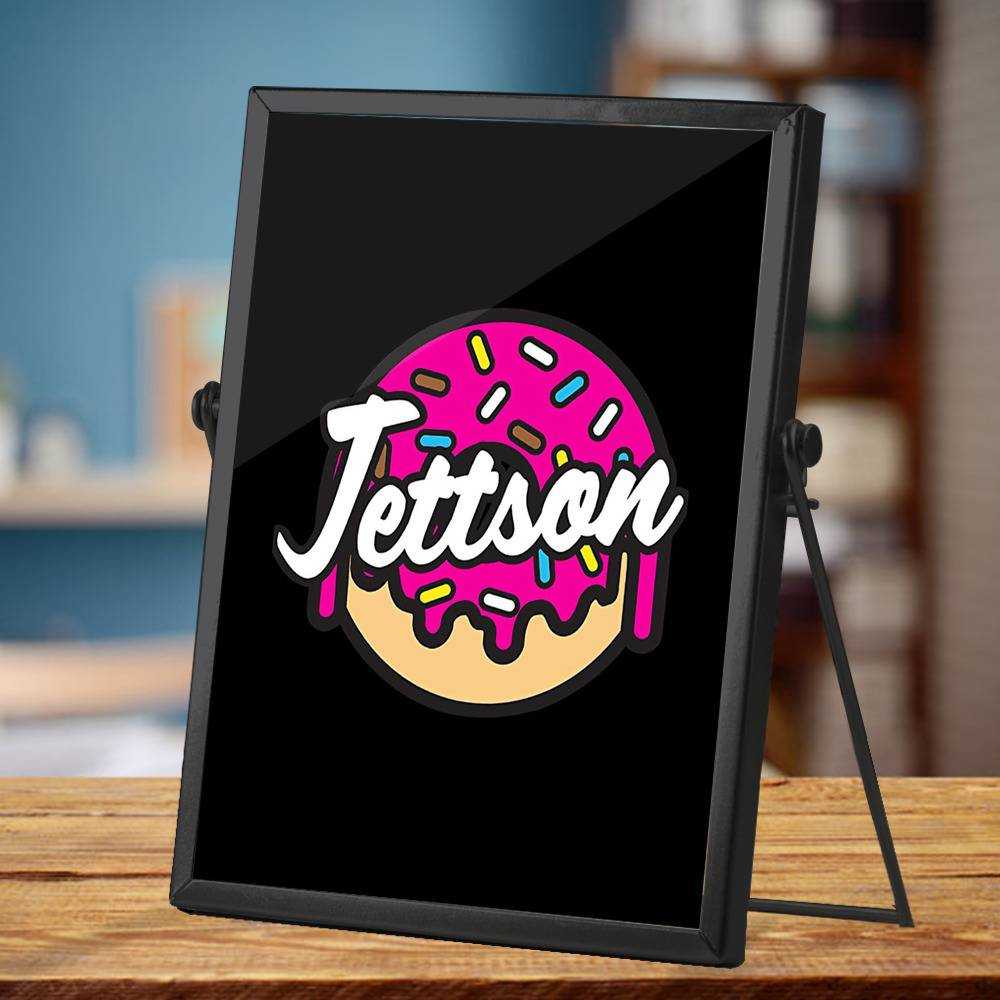 Jett Lawrence Plaque Classic Celebrity Plaque Donut by Jett Lawrence Plaque with Black Frame