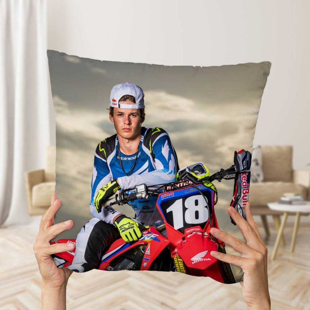 Jett Lawrence Pillow Classic Celebrity Pillow Motocross Pillow
