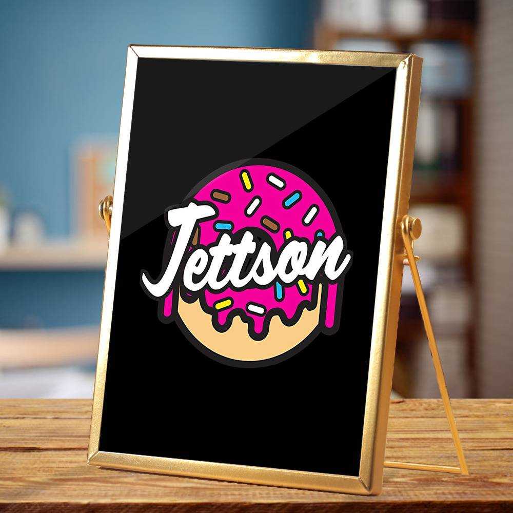 Jett Lawrence Plaque Classic Celebrity Plaque Donut by Jett Lawrence Plaque with Golden Frame