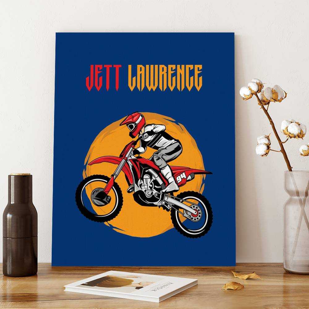 Jett Lawrence Canvas Classic Celebrity Canvas Logo by Jett Lawrence Canvas
