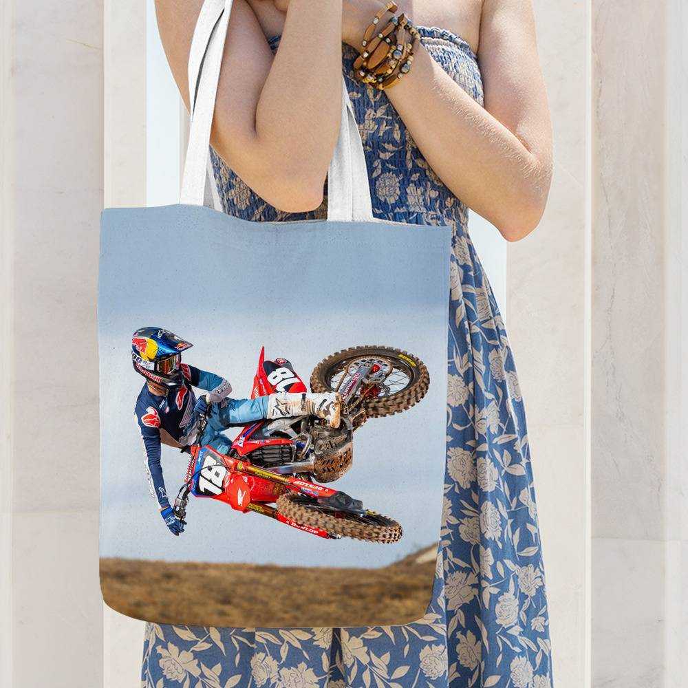 Jett Lawrence Totebag Classic Celebrity Totebag Dirt Bike 250 Totebag