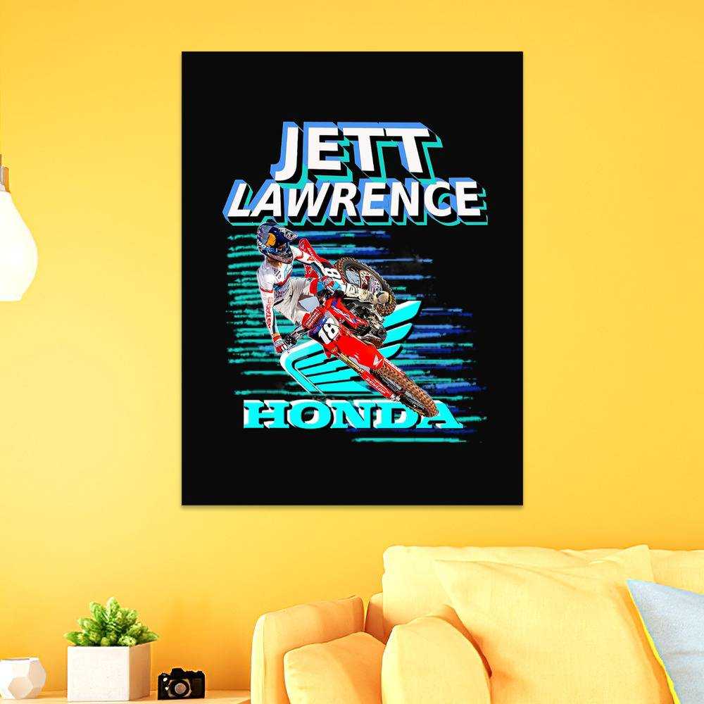 Jett Lawrence Merch Poster Art Wall Poster Sticky Poster Gift for Fans Mx Champ Motocross Poster