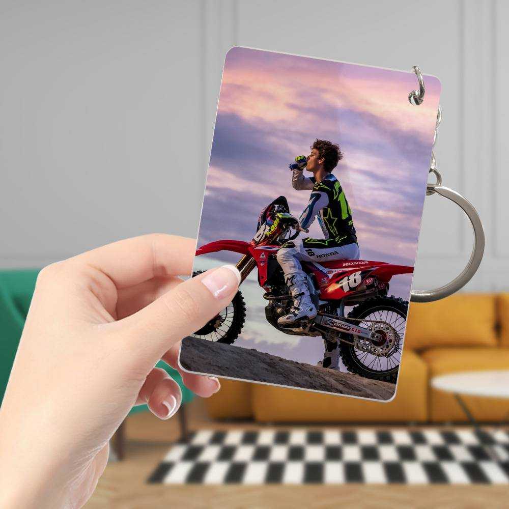 Jett Lawrence Keychain Classic Celebrity Keychain Jettson 18 by Jett Lawrence Keychain