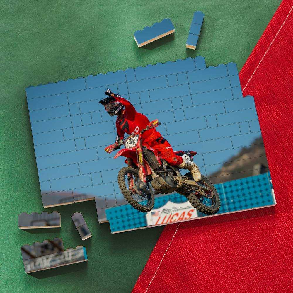 Jett Lawrence Merch Building Blocks Gift for Fans Salutes for His First AMA Pro Motocross Victory Building Blocks