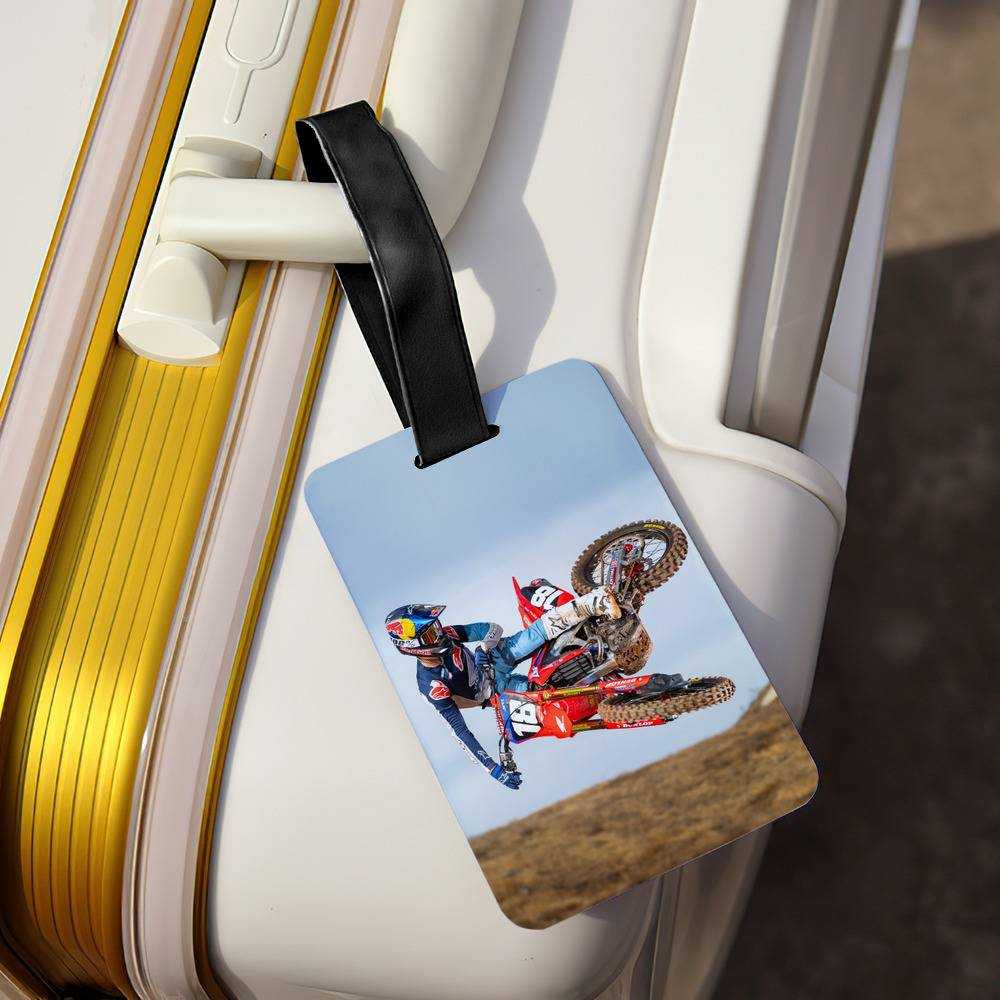 Jett Lawrence Luggage Tag Classic Celebrity Luggage Tag Dirt Bike 250 by Jett Lawrence Luggage Tag
