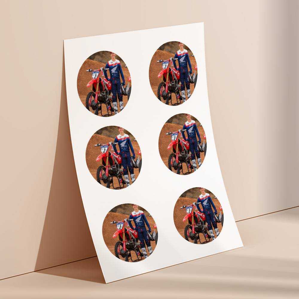 Jett Lawrence round stickers decorative stickers gift for fans Jett And Hunter Lawrence