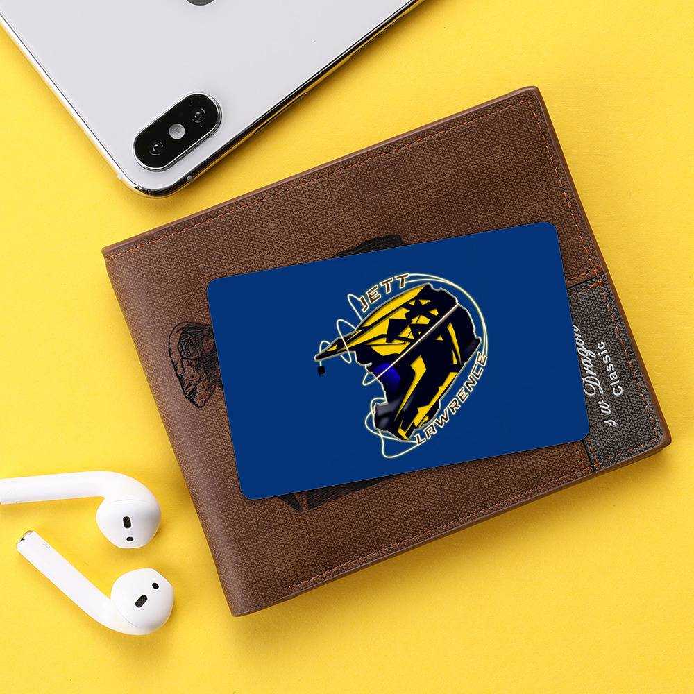 Jett Lawrence Wallet Insert Card Classic Celebrity Wallet Insert Card Helmet by Jett Lawrence Wallet Insert Card