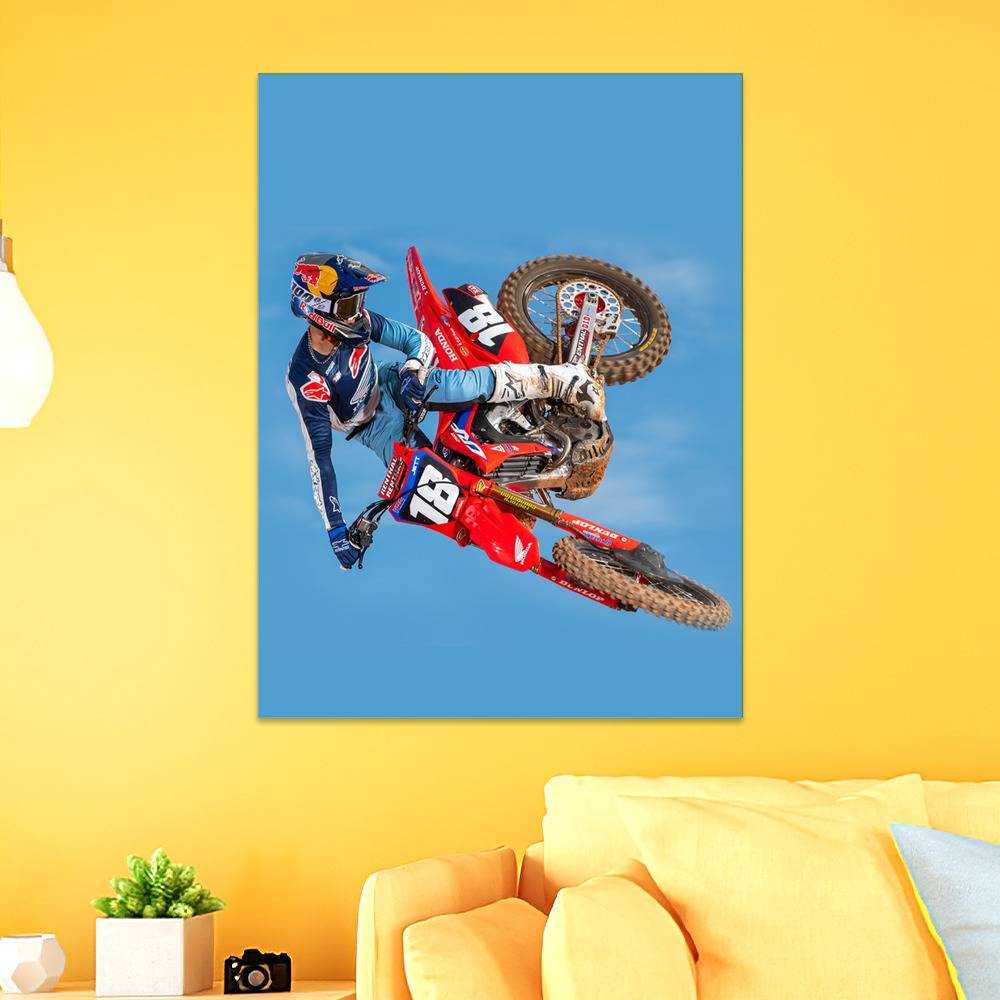 Jett Lawrence Merch Poster Art Wall Poster Sticky Poster Gift for Fans Monster Energy 250 Poster
