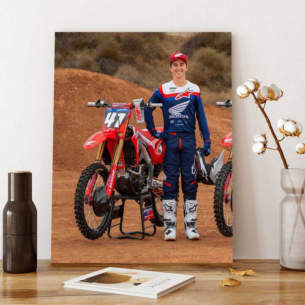 Jett Lawrence Canvas Classic Celebrity Canvas Jett And Hunter Lawrence by Jett Lawrence Canvas