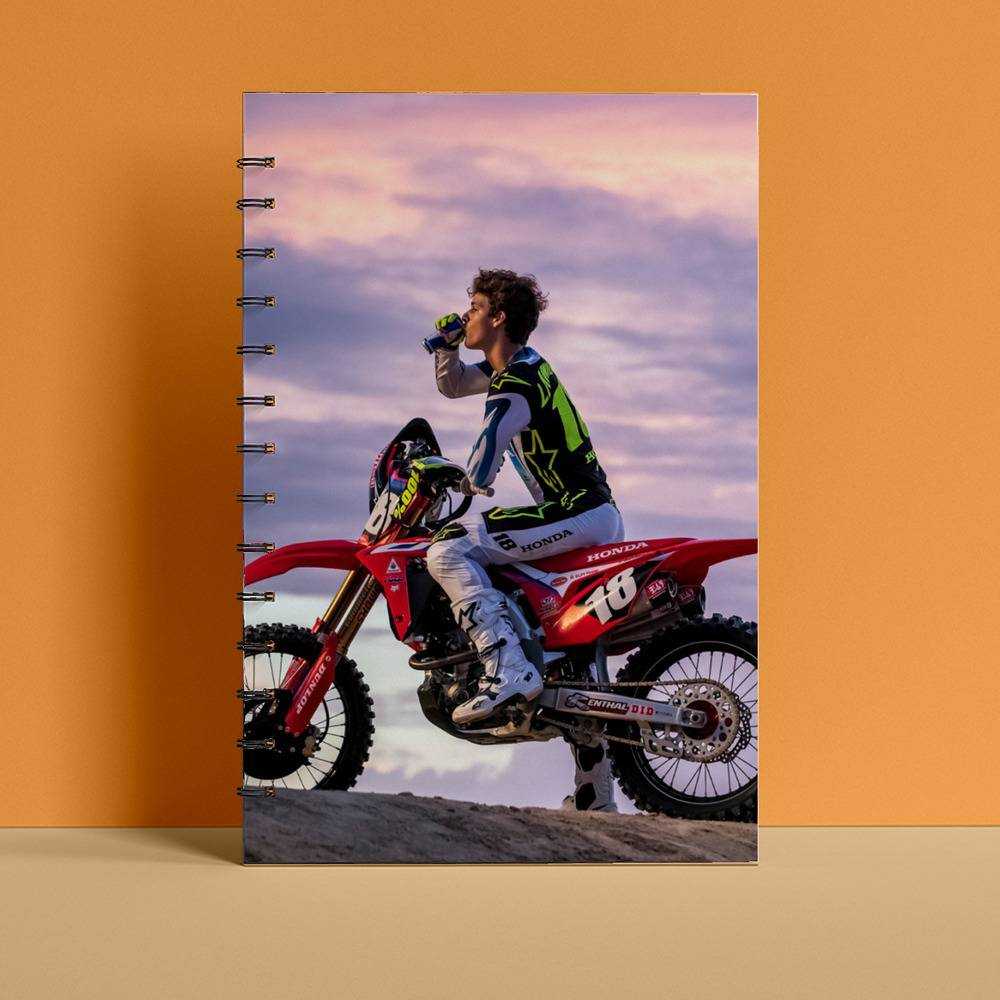 Jett Lawrence Spiral Bound Notebook Journal Diary Gift for Fans Jettson 18 Notebook