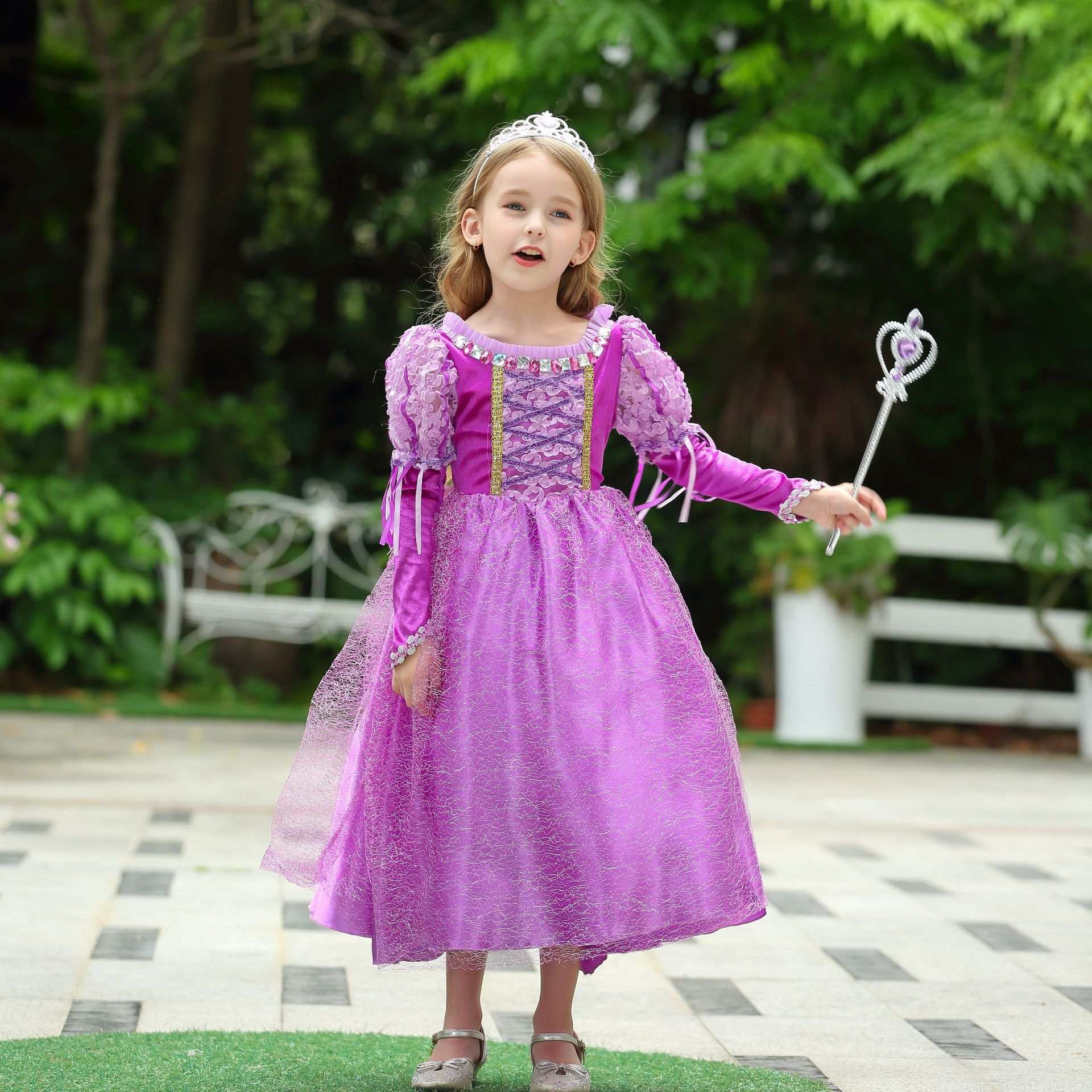 Rapunzel Halloween Costume, Sofia Disney Princess Rapunzel Dress