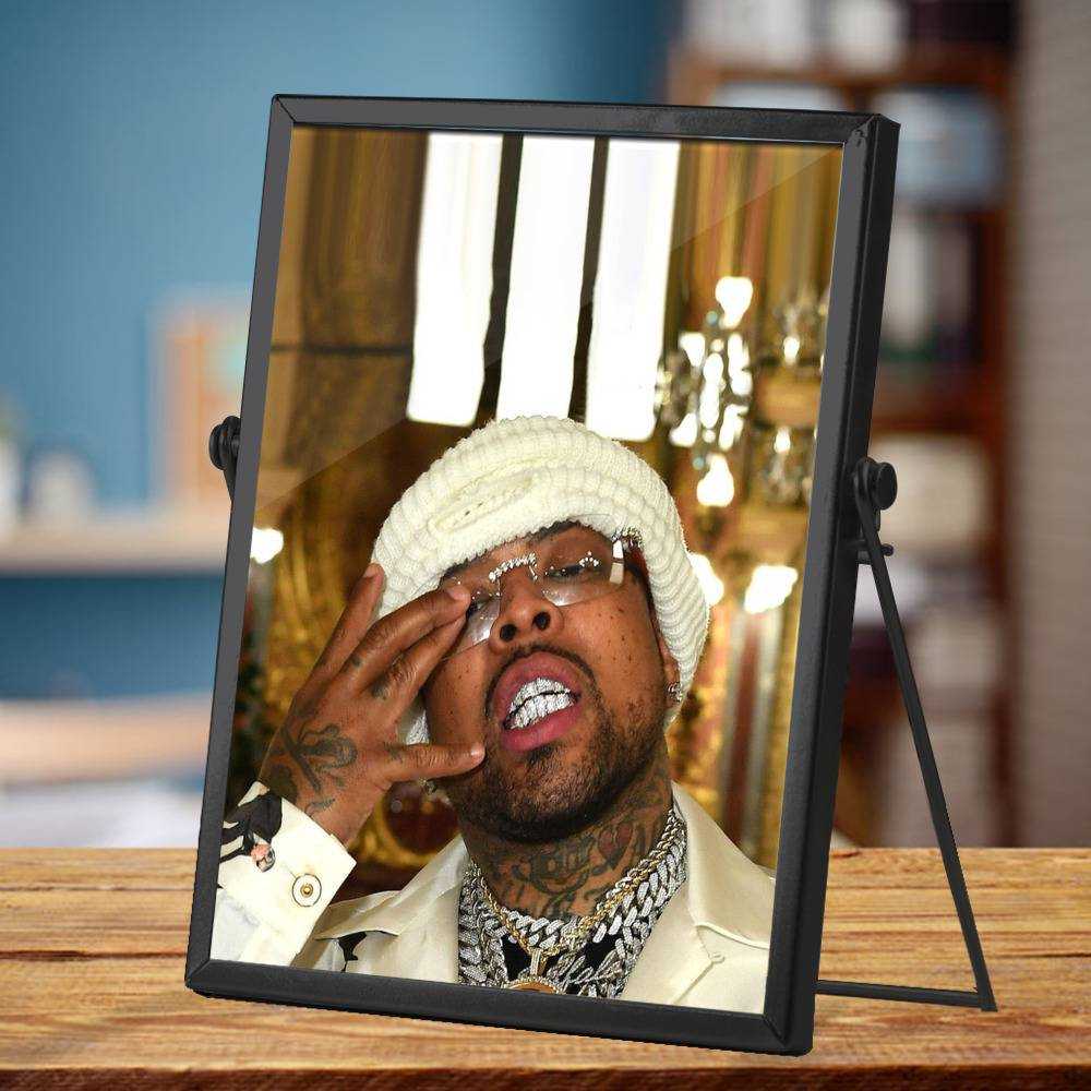 Westside Gunn Plaque Classic Celebrity Plaque Euro Step by Westside Gunn Plaque with Black Frame