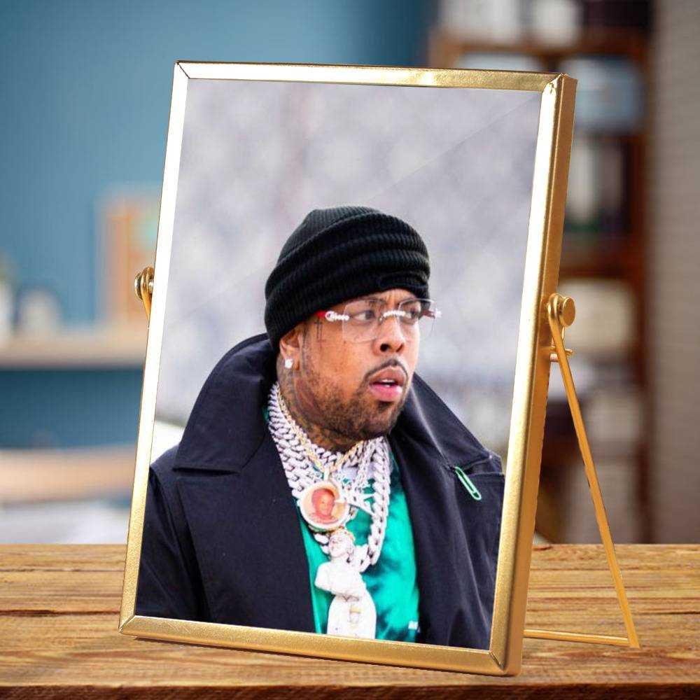Westside Gunn Plaque Classic Celebrity Plaque Free Kutter by Westside Gunn Plaque with Golden Frame